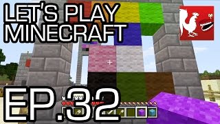 Lets Play Minecraft  Episode 32  Wool Collecting Part 2  Rooster Teeth [upl. by Ardnayek]