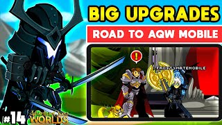 The BIGGEST upgrade on my account Road to AQW Mobile 14 [upl. by Derriey]