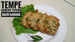 RESEP TEMPE GORENG TEPUNG DAUN BAWANG [upl. by Olracnaig]