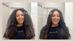 Using the Dyson Airwrap on Curly Hair  Dyson Attachment Tools  Part 2 [upl. by Groeg]