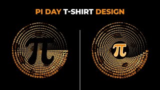 Pi Day TShirt Design Tutorial in Adobe Illustrator  TShirt Design Tutorial Bangla [upl. by Antsirhc]