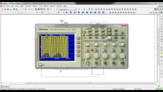 Colpitts oscillator Simulation in Multisim with tektronix 2024 [upl. by Eddra]