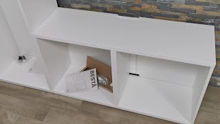 Assembling IKEA furniture  BESTA  PART 1  Frame and TV unit [upl. by Kir]