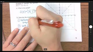 Graphing a function using transformations [upl. by Nnylorac]