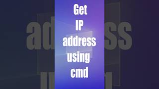 💻 CMD Trick Get IP address using cmd computer pc pctricks microsoftwindows microsoft [upl. by Retsof89]