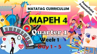 MAPEH 4 Q1 Week 1 MATATAG Curriculum Powerpoint Presentation matatagcurriculum matatag [upl. by Anwadal916]