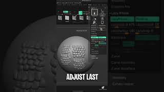 Zbrush 20217 Amazing New Feature Adjust Last shorts [upl. by Aehsa]