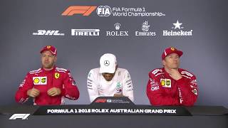 Formula 1 Melbourne 2018  Press Conference  Kimi Räikkönen Iceman [upl. by Matilde]