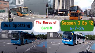 New Cardiff Bus Station Bus Spotting S3 E12 The Buses around Cardiff 6724 [upl. by Unders]