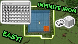 EASIEST 121 IRON FARM TUTORIAL in Minecraft Bedrock MCPEXboxPSSwitchPC [upl. by Marou]