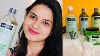 Kapiva skin and hair wellness kit  Aloveragel Noni juiceneem juice alovera juice review [upl. by Fita]