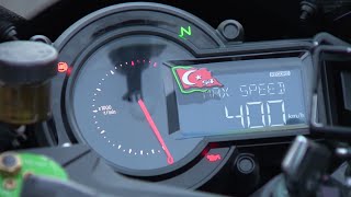 kawasaki NiNJA H2R SPEED RECORD 400 KM world record 川崎H2R速度記録400キロ 世界記録  Kenan Sofuoğlu TURKEY [upl. by Tobi33]