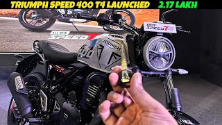 New Triumph Speed T4 Launched In India at Rs 217 Lakh I Short Review [upl. by Nodroj]