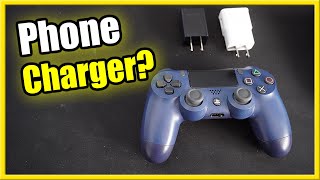 How to Charge PS4 Controller with Phone Charger to NOT BURN IT OUT [upl. by Ahsitil724]