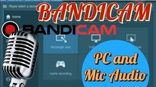 BANDICAM How to Record PC amp Microphone Audio Seperately 2 Audio Tracks with Bandicam Screen Recorder [upl. by Potts]