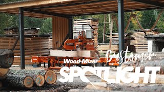 Mit der LT70 im VollerwerbsLohnschnitt in Österreich  WoodMizer Europe [upl. by Kroo]