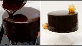 Chocolate Mirror Glaze Cake Recipe  CHOCOLATE HACKS by Cakes StepbyStep [upl. by Nickolai]