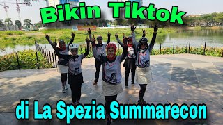 SRIKANDI KOMSAT SEDANG LINE DANCE MANGAN LAWUH TEMPE RASANE KOYO LAWUH SATE DI LA SPEZIA SUMMARECON [upl. by Ahsinrats]