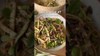 Grüner ZucchiniNudelsalat mit SesamIngwerDressing [upl. by Enilra369]