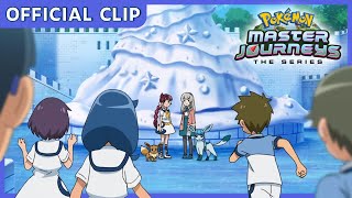 Glaceons Icy Theme Park  Pokémon Master Journeys The Series  Official Clip [upl. by Wolsky]