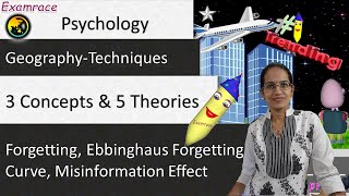 Unforgettable Forgetting  3 Concepts and 5 Theories  General Psychology [upl. by Jarvis]