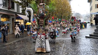 Luzerner Fasnacht 2024 Plakettenpräsentation LFK  Chatzemusig Chappelgnome Dracheschwänz [upl. by Ulysses]