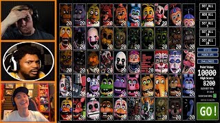 Lets Players Reaction To Trying 5020 Mode For The First Time  Fnaf Ultimate Custom Night [upl. by Nickolas]