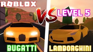 CAN LAMBORGHINI BEAT THE BUGATTI IN JAILBREAK Roblox Jailbreak Engine update car comparison [upl. by Dorree]