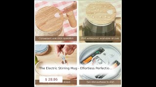 The Electric Stirring Mug  Effortless Perfection in Every Sip [upl. by Rafaellle252]