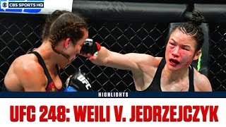 UFC 248 Zhang Weili defeats Joanna Jedrzejczyk by split dec  Highlights amp Recap  CBS Sports HQ [upl. by Eanat405]