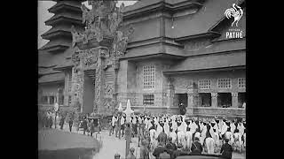 Gaston Doumergue inaugure lExposition coloniale de ParisVincennes de 1931 archives British Pathé [upl. by Eijneb]