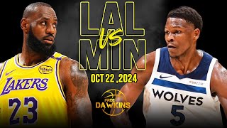 Los Angeles Lakers vs Minnesota Timberwolves Full Game Highlights  October 22 2024  FreeDawkins [upl. by Idalla]