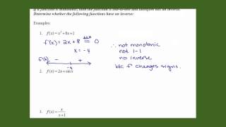 53 Monotonic Functions [upl. by Olotrab]