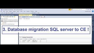 Database migration from SQL server to SQL compact or vice versa [upl. by Larsen]