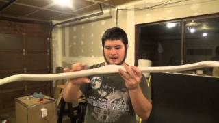 Building the 45 Pound Faux Bloodwood PVC Bow Part 2 Finishing [upl. by Colbert]