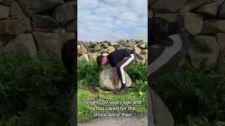 The 188kg “Cloch an Aircín” The Stone of the Cove Ard West Co Galway [upl. by Silsby]