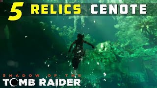 Location of Relics in Cenote  SHADOW OF THE TOMB RAIDER [upl. by Amoreta890]