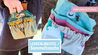 Leckerlibeutel nähen  Sammeltasche  Nähanleitung mit gratis Schnittmuster [upl. by Amre941]