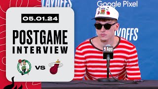 Tyler Herro amp Caleb Martin Postgame Interview  Boston Celtics vs Miami HEAT  May 1 2024 [upl. by Gawen]