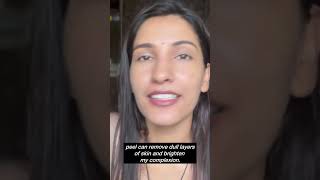 I tried yellow peel at home yellowpeel peeling shortsindia [upl. by Avert]