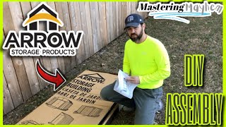 DIY Arrow Storage Building Shed Assembly  Step by Step Guide with Instructions  Start to Finish [upl. by Barstow]