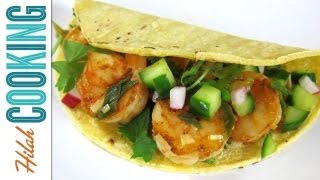 How To Make Shrimp Tacos  Hilah Cooking [upl. by Lipfert]