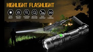 Garberiel 2 in 1 L2 LED Flashlight Set with Picatinny Rail Mount [upl. by Tabor]