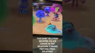 THIS BABY JELLYFISH DROPPED HIS ICE CREAM IN THE SPLATOON 3 GRAND FESTIVAL FINAL SPLATFEST [upl. by Wilma560]