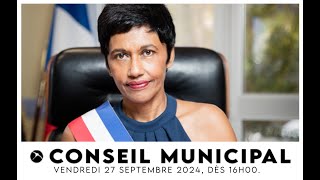 Conseil Municipal du 27 SEPTEMBRE 2024 [upl. by Aiuqes723]