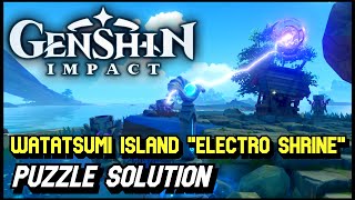 Genshin Impact  Electro Shrine  Watatsumi Island Puzzle Solution [upl. by Estele442]