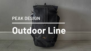 NEW Peak Design Outdoor Line 25L Daypack Review Sleek Rolltop Hiking and EDC Backpack [upl. by Elleinod]