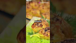 Cheesy Herb Stuffed Potatoes Recipe [upl. by Acireh]