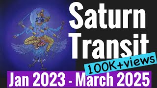 Saturn Transit AQUARIUS Jan 2023 March 2025 EVERYTHING CHANGES All SIGNS Vedic Astrology [upl. by Anitsirhcairam]