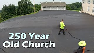 Professionally Sealcoating a 250 Year Old Church [upl. by Chisholm686]